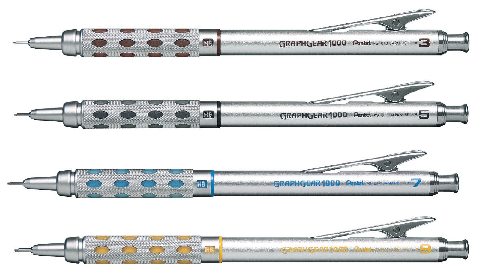 Pentel GRAPHGEAR 1000  巡  Ʈ, PG1013, 15, 17/19(0.3, 0.5, 0.7, 0.9mm),   1 